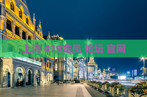 上海 419龙凤 论坛 官网  第1张
