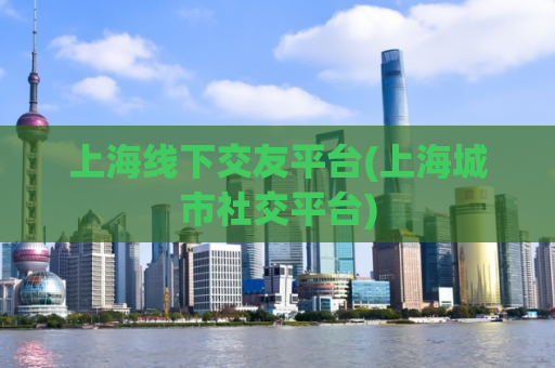 上海线下交友平台(上海城市社交平台)  第1张