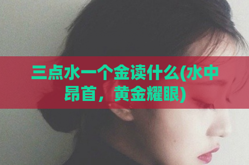 三点水一个金读什么(水中昂首，黄金耀眼)  第1张