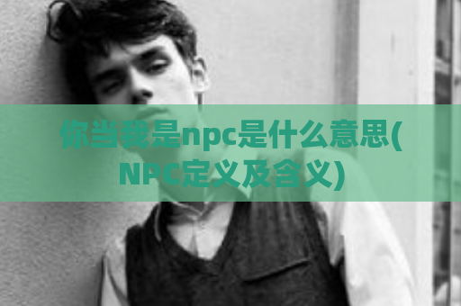你当我是npc是什么意思(NPC定义及含义)  第1张