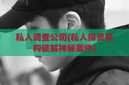 私人调查公司(私人探员机构破解神秘案件)  第1张