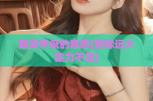 眼高手低的意思(目标远大实力不足)  第1张