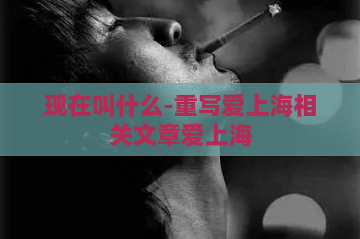 现在叫什么-重写爱上海相关文章爱上海  第1张